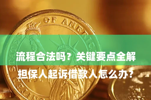 济南

担保人起诉借款人怎么办？流程合法吗？关键要点全解析