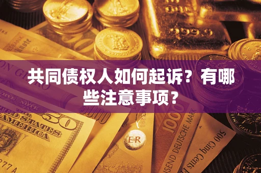 济南共同债权人如何起诉？有哪些注意事项？